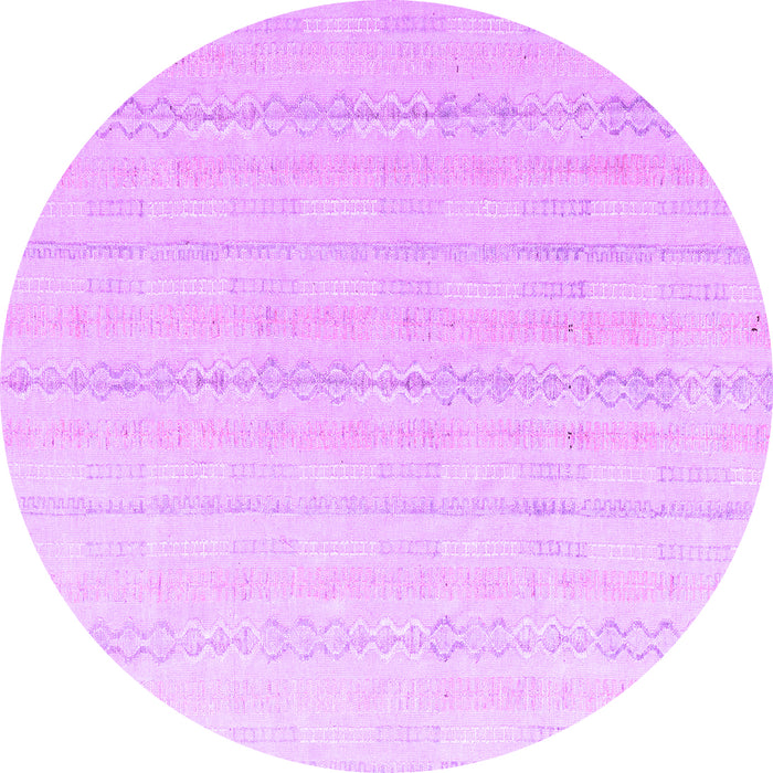Round Solid Purple Modern Rug, abs4812pur