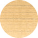 Round Solid Brown Modern Rug, abs4812brn