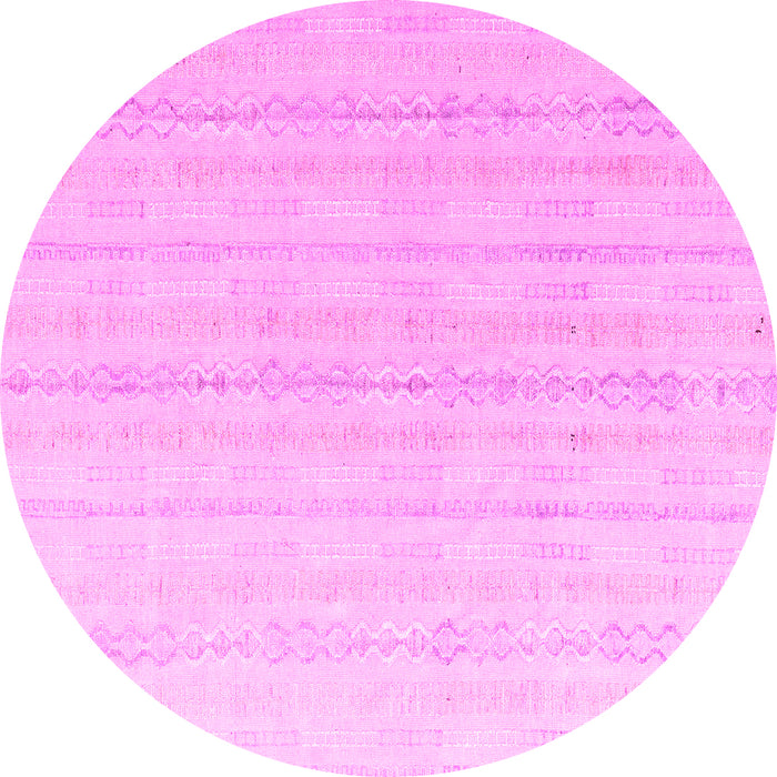 Round Solid Pink Modern Rug, abs4812pnk