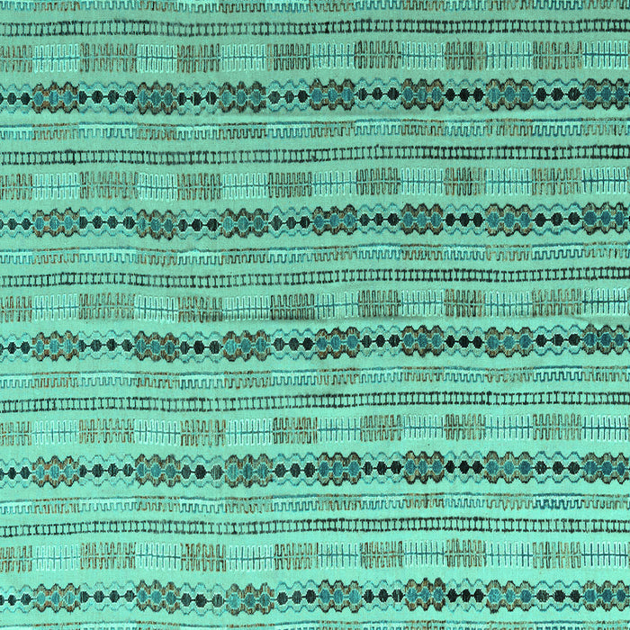 Square Machine Washable Abstract Turquoise Modern Area Rugs, wshabs4813turq
