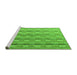 Sideview of Machine Washable Abstract Green Modern Area Rugs, wshabs4813grn