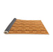 Sideview of Abstract Orange Modern Rug, abs4813org