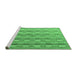 Sideview of Machine Washable Abstract Emerald Green Modern Area Rugs, wshabs4813emgrn