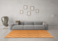 Machine Washable Abstract Orange Modern Rug, wshabs4813org