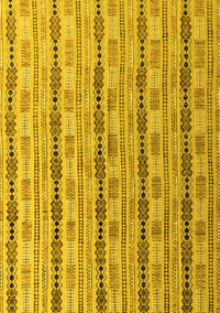 Abstract Yellow Modern Rug, abs4813yw