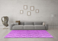 Machine Washable Abstract Purple Modern Rug, wshabs4813pur