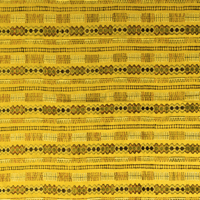 Square Abstract Yellow Modern Rug, abs4813yw