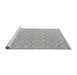 Sideview of Machine Washable Abstract Gray Modern Rug, wshabs4814gry