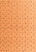 Machine Washable Abstract Orange Modern Area Rugs, wshabs4814org