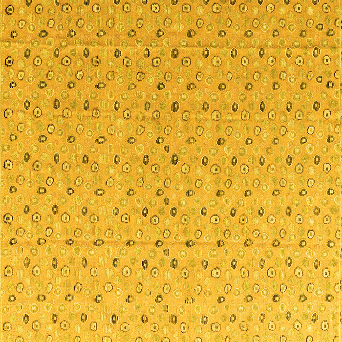 Square Abstract Yellow Modern Rug, abs4814yw