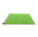 Sideview of Machine Washable Abstract Green Modern Area Rugs, wshabs4814grn