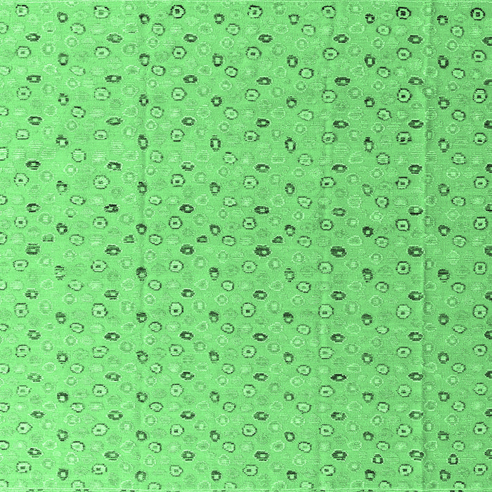 Square Machine Washable Abstract Emerald Green Modern Area Rugs, wshabs4814emgrn