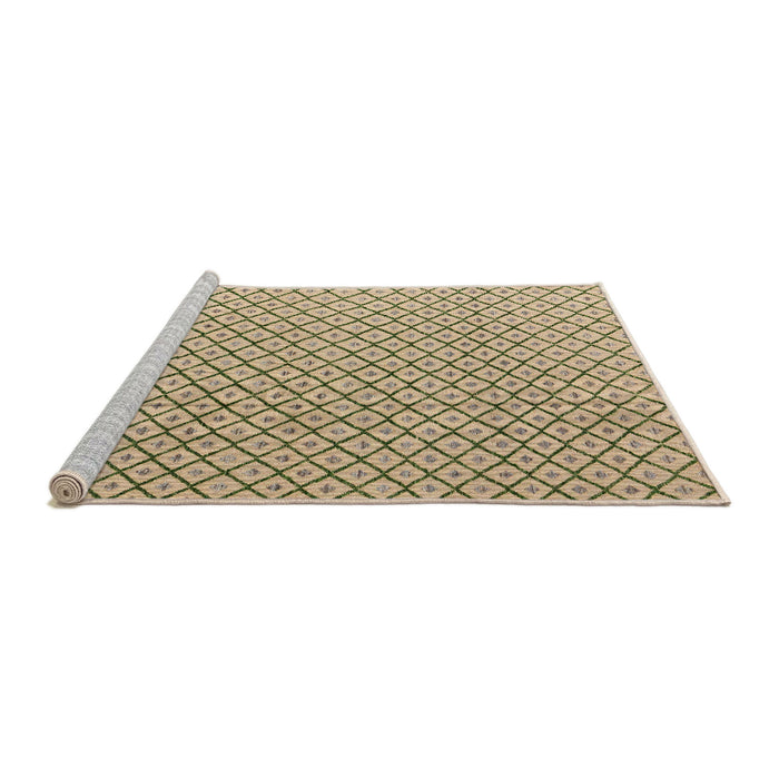 Sideview of Machine Washable Abstract Brown Rug, wshabs4815