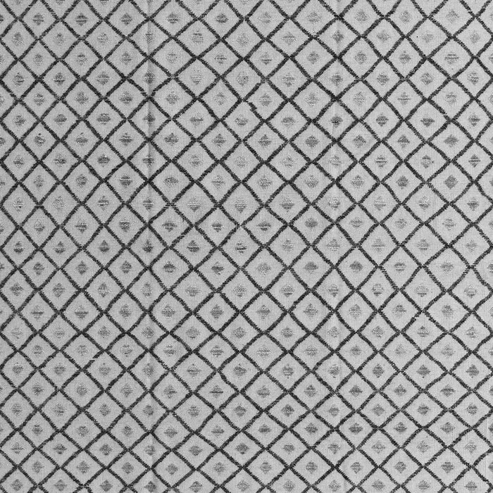 Machine Washable Solid Gray Modern Rug, wshabs4815gry