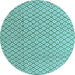 Round Solid Light Blue Modern Rug, abs4815lblu