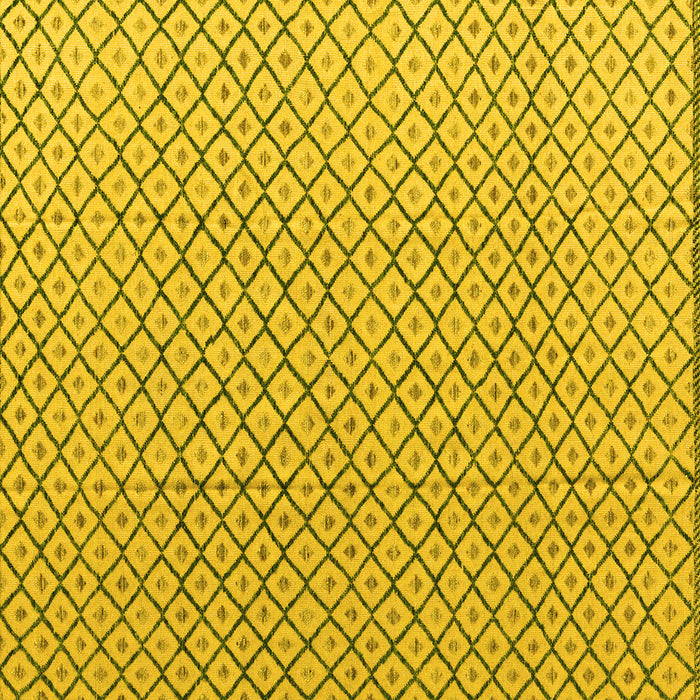 Square Solid Yellow Modern Rug, abs4815yw