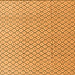 Square Machine Washable Solid Orange Modern Area Rugs, wshabs4815org