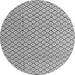 Round Solid Gray Modern Rug, abs4815gry