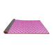 Sideview of Solid Pink Modern Rug, abs4815pnk