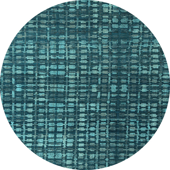 Round Machine Washable Abstract Light Blue Modern Rug, wshabs4816lblu