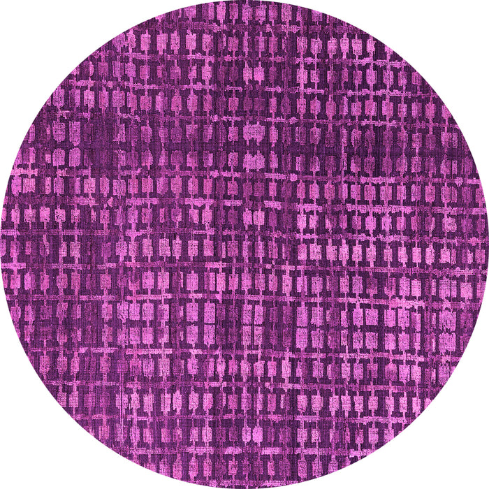 Round Abstract Pink Modern Rug, abs4816pnk