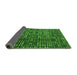 Sideview of Abstract Green Modern Rug, abs4816grn