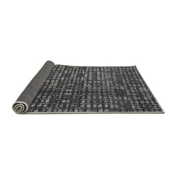 Sideview of Abstract Gray Modern Rug, abs4816gry