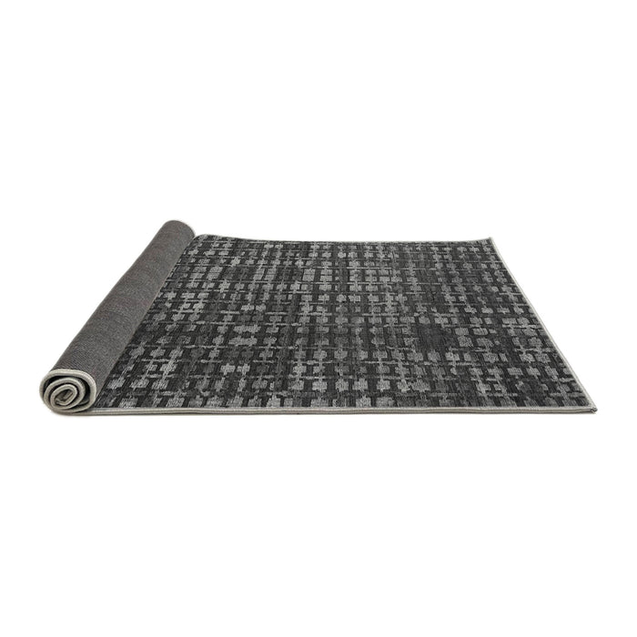 Sideview of Abstract Gray Modern Rug, abs4816gry
