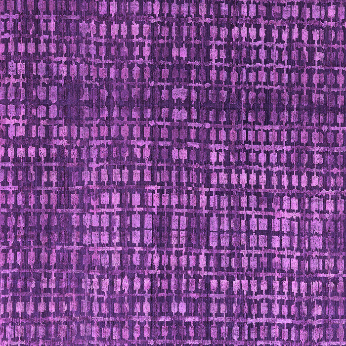 Square Machine Washable Abstract Purple Modern Area Rugs, wshabs4816pur