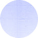 Round Solid Blue Modern Rug, abs4817blu