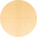 Round Solid Brown Modern Rug, abs4817brn