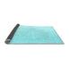 Sideview of Solid Light Blue Modern Rug, abs4817lblu