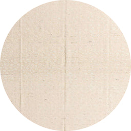 Round Machine Washable Abstract Moccasin Beige Rug, wshabs4817