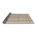 Sideview of Abstract Brown Modern Rug, abs4818