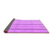 Sideview of Abstract Purple Modern Rug, abs4818pur