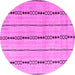 Round Abstract Pink Modern Rug, abs4818pnk