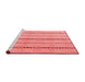 Modern Red Washable Rugs