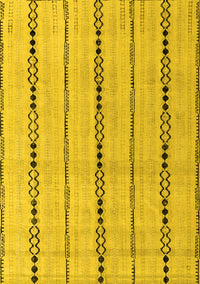 Abstract Yellow Modern Rug, abs4818yw