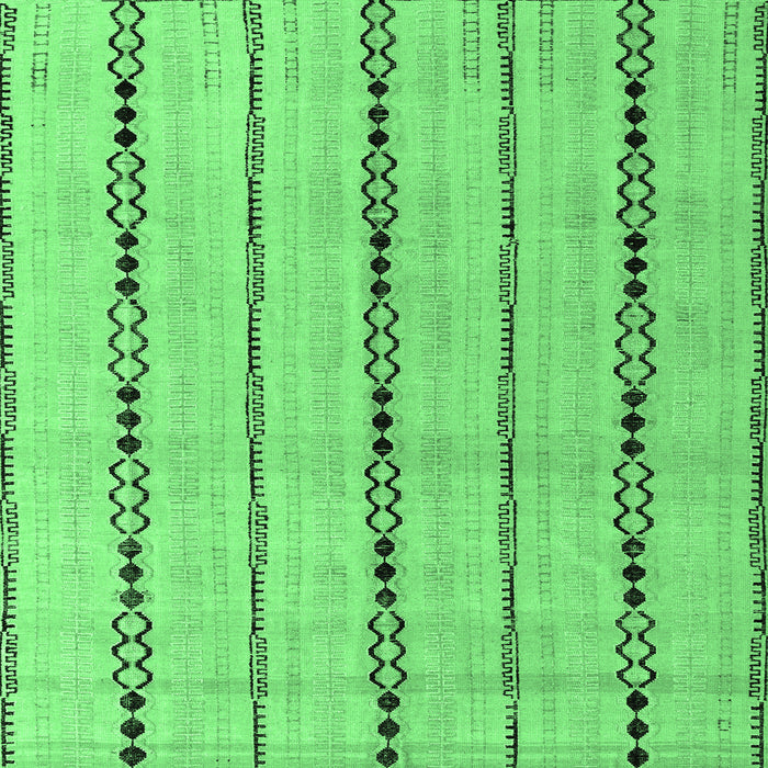 Square Machine Washable Abstract Emerald Green Modern Area Rugs, wshabs4818emgrn