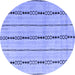 Round Machine Washable Abstract Blue Modern Rug, wshabs4818blu