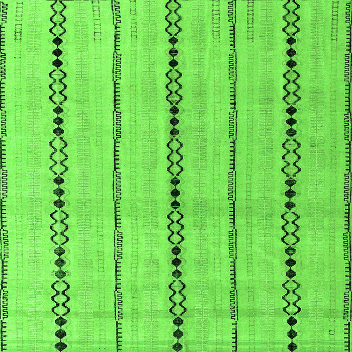 Square Machine Washable Abstract Green Modern Area Rugs, wshabs4818grn