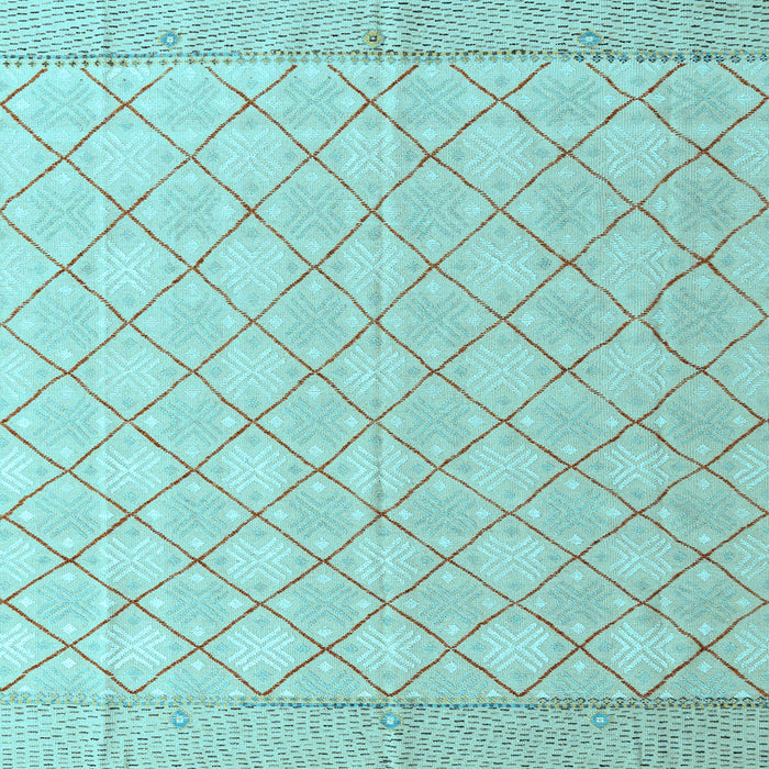 Square Abstract Light Blue Modern Rug, abs4819lblu
