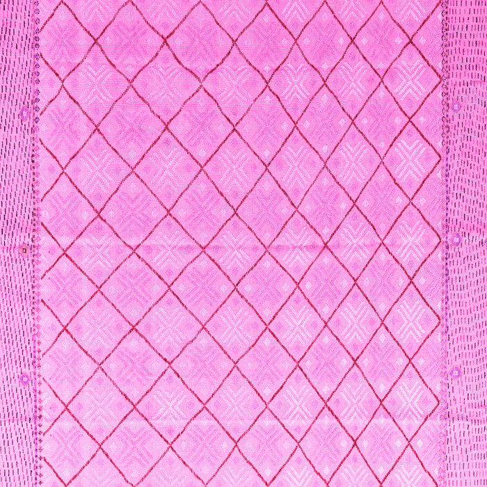 Square Abstract Pink Modern Rug, abs4819pnk