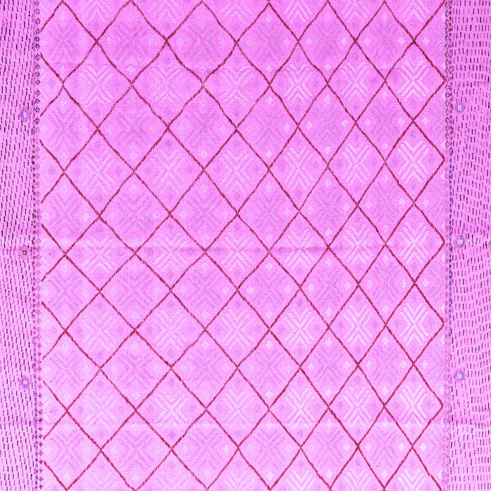 Square Machine Washable Abstract Purple Modern Area Rugs, wshabs4819pur