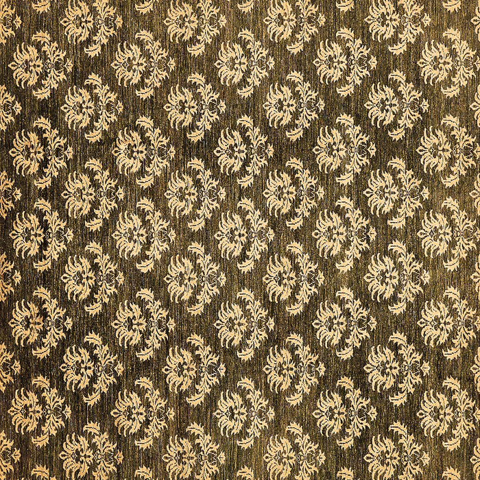 Square Machine Washable Abstract Brown Modern Rug, wshabs481brn