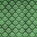 Square Abstract Emerald Green Modern Rug, abs481emgrn