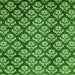 Square Machine Washable Abstract Green Modern Area Rugs, wshabs481grn