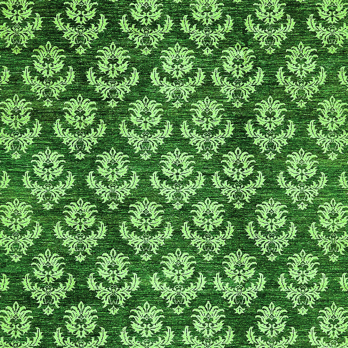 Machine Washable Abstract Green Modern Area Rugs, wshabs481grn