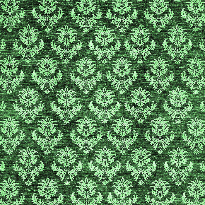 Machine Washable Abstract Emerald Green Modern Area Rugs, wshabs481emgrn