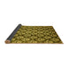 Sideview of Abstract Yellow Modern Rug, abs481yw